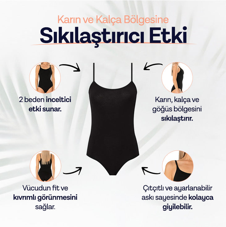 Sıkılaştırıcı & İnceltici Etkili Çıtçıtlı Slip Body