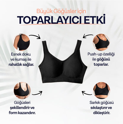 Büyük Bedenler İçin Dikleştirici & Toparlayıcı Sütyen